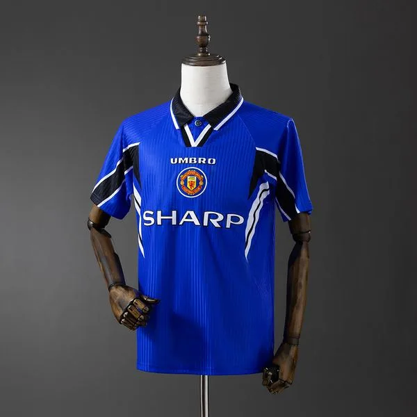Camiseta de fútbol Manchester United 1996/98 VISITANTE MANGA CORTA VERSION FAN